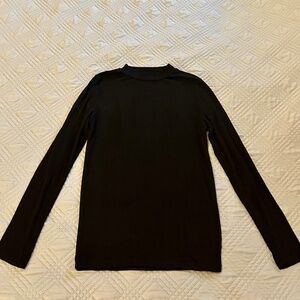 ARSHINER Girls Black Long Sleeved Tee, Size 160 (US Girls 12)